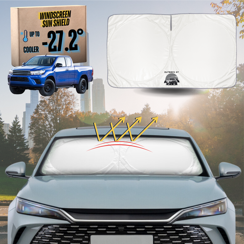 Front Windscreen Sun Shade for Toyota Hilux Extra Cab 2015 - Current - Standard 150 x 85 cm