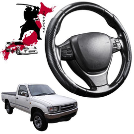 Black Samurai Segmented Steering Wheel Cover for Toyota Hilux Single Cab 1988 - 1997 (N80, N90, N100, N110)