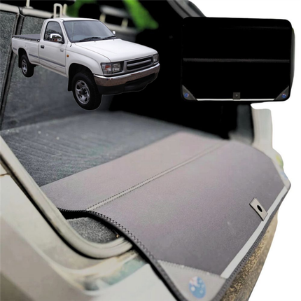 Rear Cargo Boot Bumper Protector for Toyota Hilux Single Cab 1988 - 1997 (N80, N90, N100, N110) - Standard (72 x 55) - Black