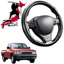 Black Samurai Segmented Steering Wheel Cover for Toyota Hilux Single Cab 1997 - 2005-1
