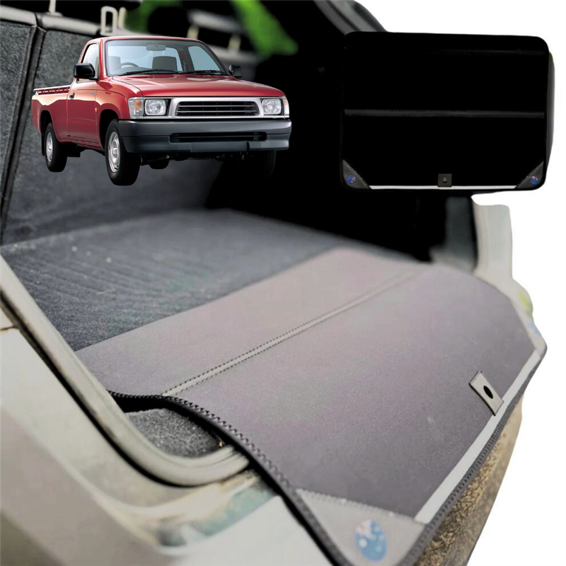 Rear Cargo Boot Bumper Protector for Toyota Hilux Single Cab 1997 - 2005 - Standard (72 x 55) - Black