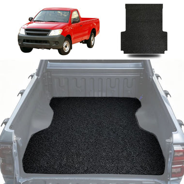 Honeycomb UTE Tub Mat Tray Liner for Toyota Hilux Single Cab 2005 - 2015 - (With Spray On Liner or No Liner) Black & Grey