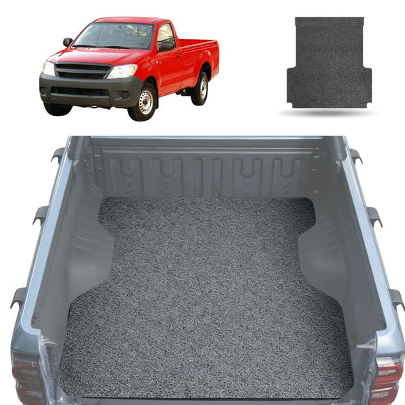 Honeycomb UTE Tub Mat Tray Liner for Toyota Hilux Single Cab 2005 - 2015 - (With Spray On Liner or No Liner) Black & Grey