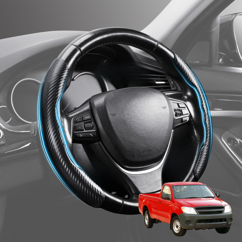 Segmented Steering Wheel Cover for Toyota Hilux Single Cab 2005 - 2015 - Universal Size