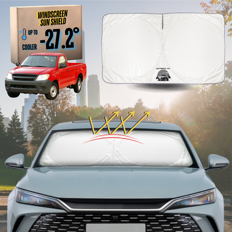 Front Windscreen Sun Shade for Toyota Hilux Single Cab 2005 - 2015 - Standard 150 x 85 cm