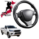 Black Samurai Segmented Steering Wheel Cover for Toyota Hilux Single Cab 2015 - Current-1