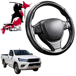 Black Samurai Segmented Steering Wheel Cover for Toyota Hilux Single Cab 2015 - Current
