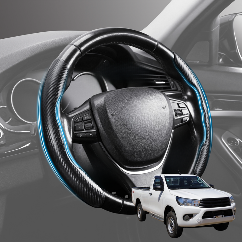 Segmented Steering Wheel Cover for Toyota Hilux Single Cab 2015 - Current - Universal Size