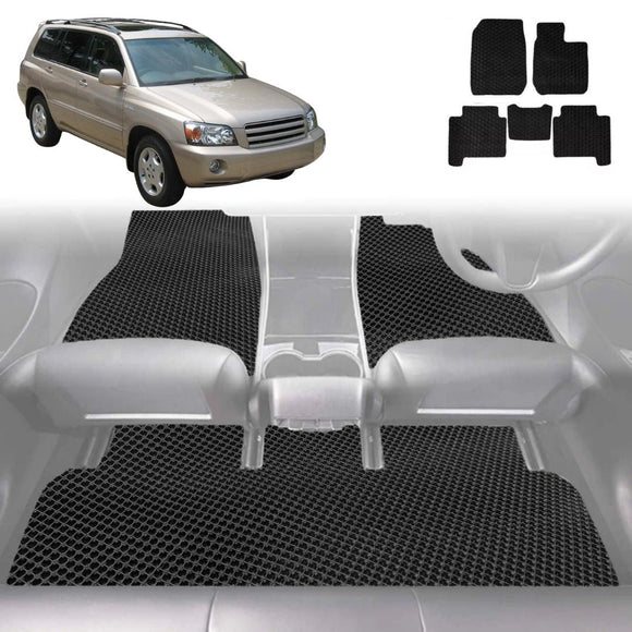 6D Diamond Car Floor Mats for Toyota Kluger 2001 - 2007 (XU20) - Custom-Fit Carpet Liner