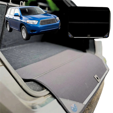 Rear Cargo Boot Bumper Protector for Toyota Kluger 2007 - 2013 (XU40) - XL (98 x 55) - Black