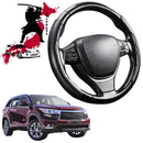 Black Samurai Segmented Steering Wheel Cover for Toyota Kluger 2014 - 2020 (XU50)-1