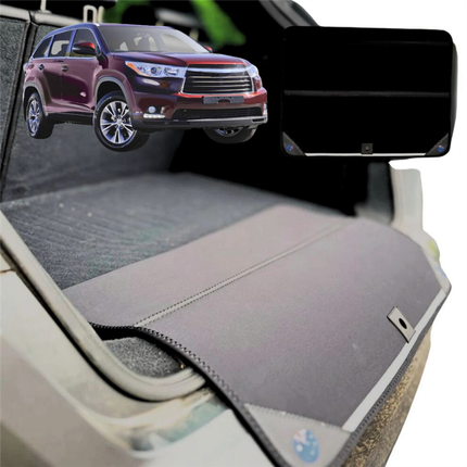Rear Cargo Boot Bumper Protector for Toyota Kluger 2014 - 2020 (XU50) - XL (98 x 55) - Black