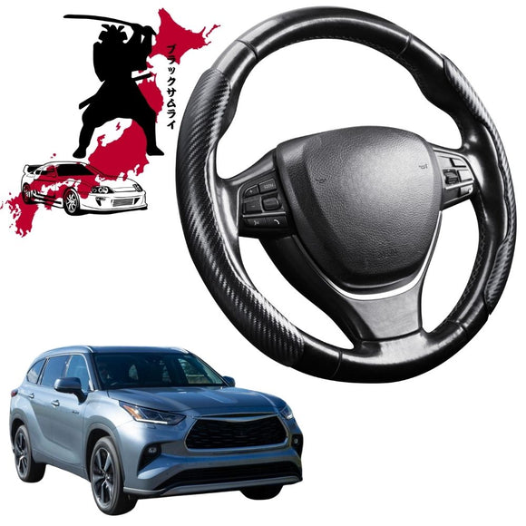 Black Samurai Segmented Steering Wheel Cover for Toyota Kluger 2021 - Current (XU70)