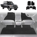 6D Diamond Car Floor Mats for Toyota LandCruiser 79 Series Double Cab 2012 - Current - Custom-Fit Carpet Liner-1