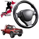 Black Samurai Segmented Steering Wheel Cover for Toyota LandCruiser 79 Series Single Cab 2012 - Current-1