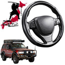 Black Samurai Segmented Steering Wheel Cover for Toyota LandCruiser 80 1990 - 1998-1