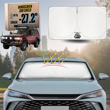 Front Windscreen Sun Shade for Toyota LandCruiser 80 1990 - 1998 - Standard 150 x 85 cm