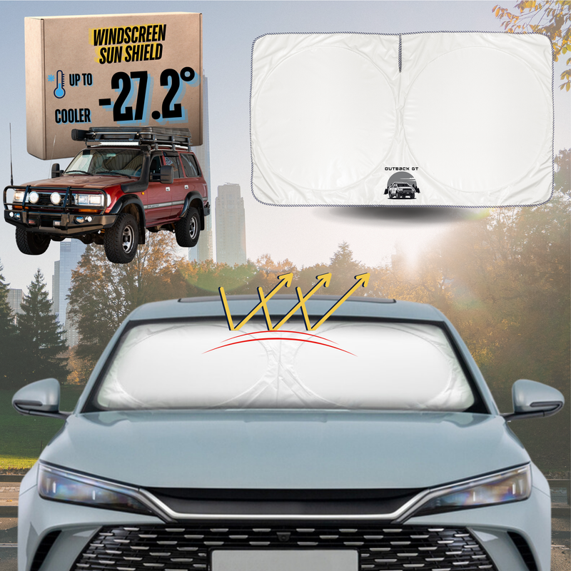 Front Windscreen Sun Shade for Toyota LandCruiser 80 1990 - 1998 - XL 160 x 100 cm