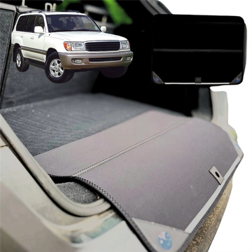 Rear Cargo Boot Bumper Protector for Toyota LandCruiser 100 1998 - 2007 - XL (98 x 55) - Black