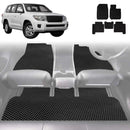 6D Diamond Car Floor Mats for Toyota LandCruiser 200 2012 - 2021 (GX GXL) - Custom-Fit Carpet Liner-1
