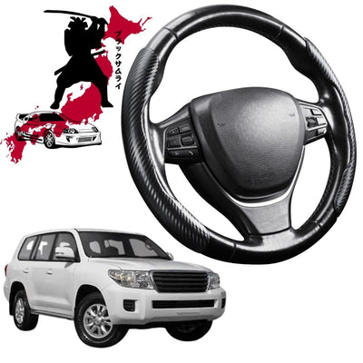 Black Samurai Segmented Steering Wheel Cover for Toyota LandCruiser 200 2012 - 2021 (GX GXL)