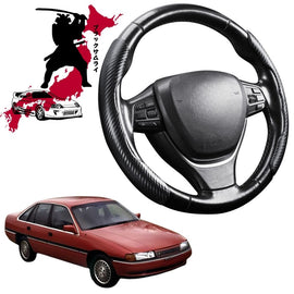 Black Samurai Segmented Steering Wheel Cover for Toyota Lexcen VN-VP 1989 - 1993