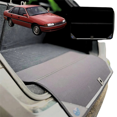 Rear Cargo Boot Bumper Protector for Toyota Lexcen VN-VP 1989 - 1993 - Standard (72 x 55) - Black