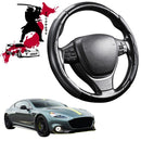 Black Samurai Segmented Steering Wheel Cover for Aston Martin V8 Rapide 2010 - 2020-1