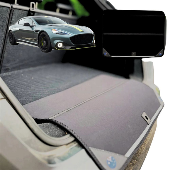 Rear Cargo Boot Bumper Protector for Aston Martin V8 Rapide 2010 - 2020 - Standard (72 x 55) - Black