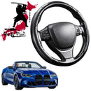 Black Samurai Segmented Steering Wheel Cover for BMW M4 2021 - Current (G82 G83)-1