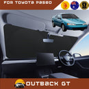 Front Windscreen Sun Shade for Toyota Paseo 1992 - 1995 - Standard 150 x 85 cm - Black-1