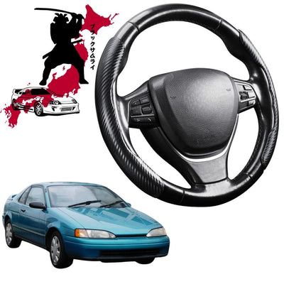 Black Samurai Segmented Steering Wheel Cover for Toyota Paseo  1992 - 1995