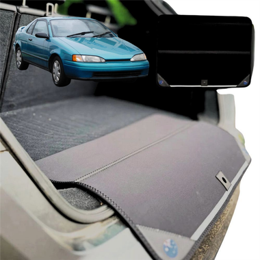 Rear Cargo Boot Bumper Protector for Toyota Paseo 1992 - 1995 - Standard (72 x 55) - Black