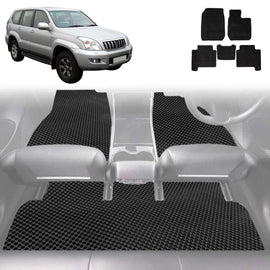 6D Diamond Car Floor Mats for Toyota Prado 2002 - 2009 (J120) - Custom-Fit Carpet Liner