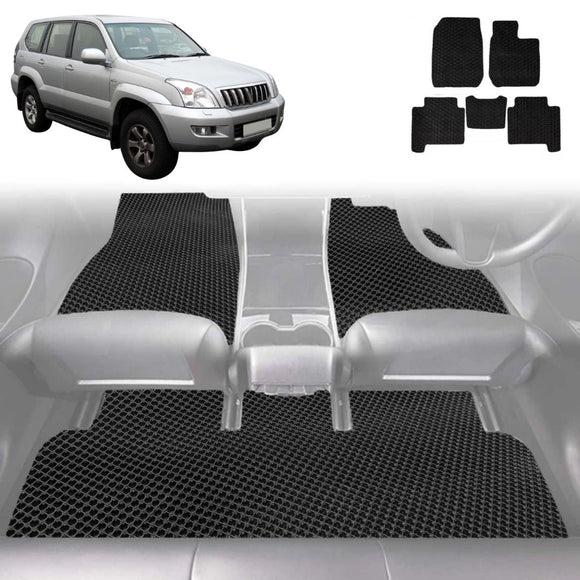 6D Diamond Car Floor Mats for Toyota Prado 2002 - 2009 (J120) - Custom-Fit Carpet Liner