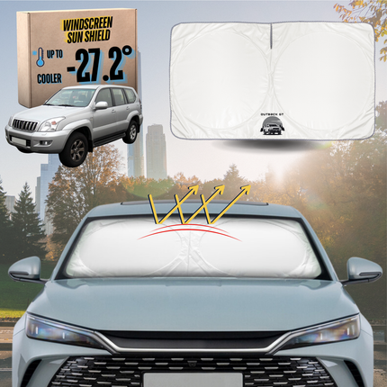 Front Windscreen Sun Shade for Toyota Prado 2002 - 2009 (J120) - Standard 150 x 85 cm