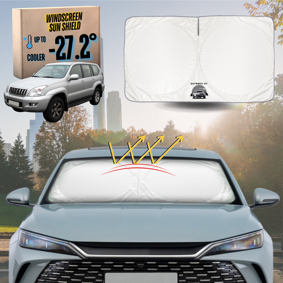 Front Windscreen Sun Shade for Toyota Prado 2002 - 2009 (J120) - Standard 150 x 85 cm