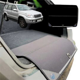 Rear Cargo Boot Bumper Protector for Toyota Prado 2002 - 2009 (J120) - XL (98 x 55) - Black