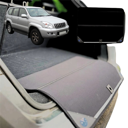 Rear Cargo Boot Bumper Protector for Toyota Prado 2002 - 2009 (J120) - XL (98 x 55) - Black