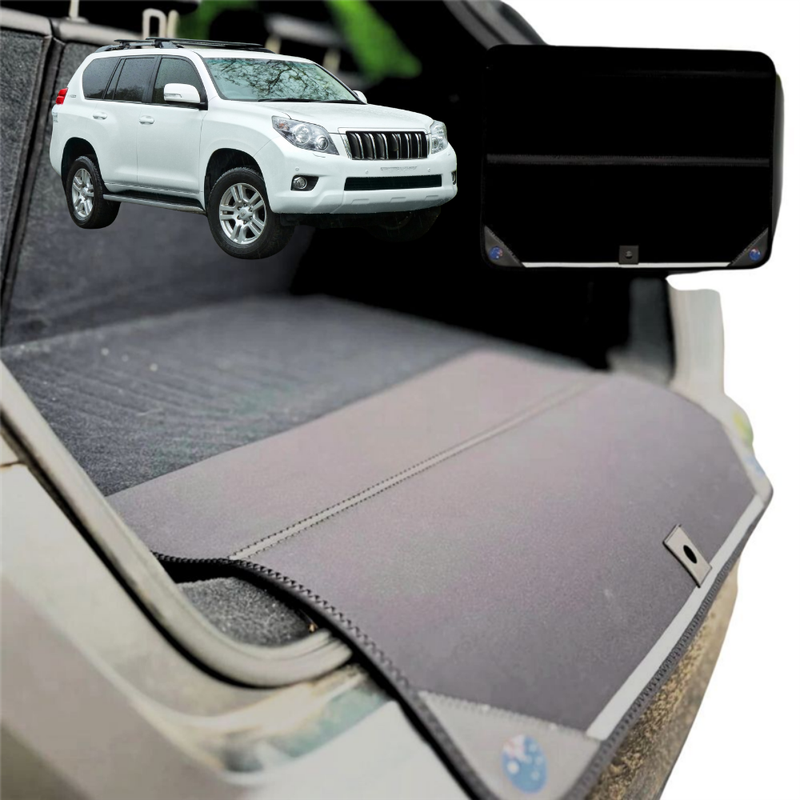 Rear Cargo Boot Bumper Protector for Toyota Prado 2009 - 2013 (J150) - XL (98 x 55) - Black