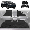 6D Diamond Car Floor Mats for Toyota Prado 2013 - 2024 (J150) - Custom-Fit Carpet Liner-1