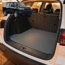 6D Diamond Car Boot Cargo Mat for Toyota Prado 2013 - 2024 (J150) - Heavy Duty Carpet Liner - All-Weather Resistance - Easy to use - Odorless Material - Black & Grey-16