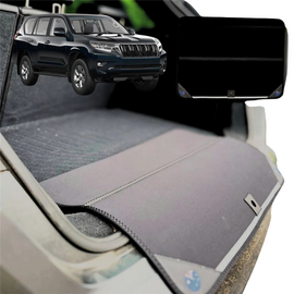 Rear Cargo Boot Bumper Protector for Toyota Prado 2013 - 2024 (J150) - XL (98 x 55) - Black