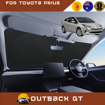 Front Windscreen Sun Shade for Toyota Prius 2016 - Current (XW50) - Standard 150 x 85 cm - Black
