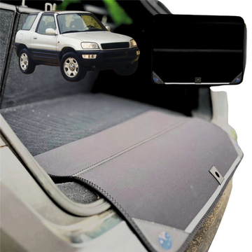 Rear Cargo Boot Bumper Protector for Toyota RAV4 1994 - 2000 2-Door (XA10) - XL (98 x 55) - Black