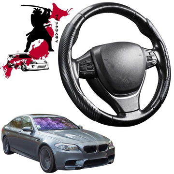 Black Samurai Segmented Steering Wheel Cover for BMW M5 2011 - 2016 (F10)