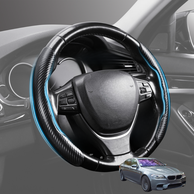 Segmented Steering Wheel Cover for BMW M5 2011 - 2016 (F10) - Universal Size