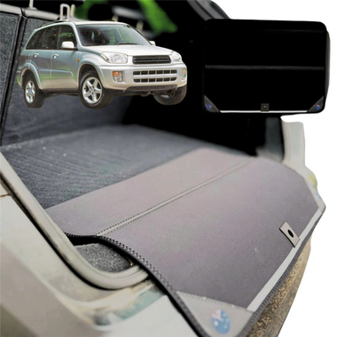 Rear Cargo Boot Bumper Protector for Toyota RAV4 1994 - 2000 4-Door (XA10) - XL (98 x 55) - Black