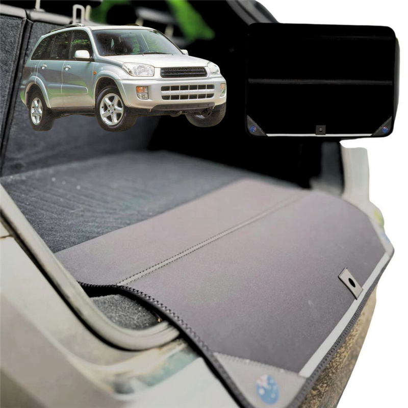 Rear Cargo Boot Bumper Protector for Toyota RAV4 1994 - 2000 4-Door (XA10) - XL (98 x 55) - Black