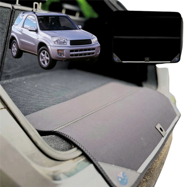 Rear Cargo Boot Bumper Protector for Toyota RAV4 2000 - 2005 2-Door (XA20) - XL (98 x 55) - Black